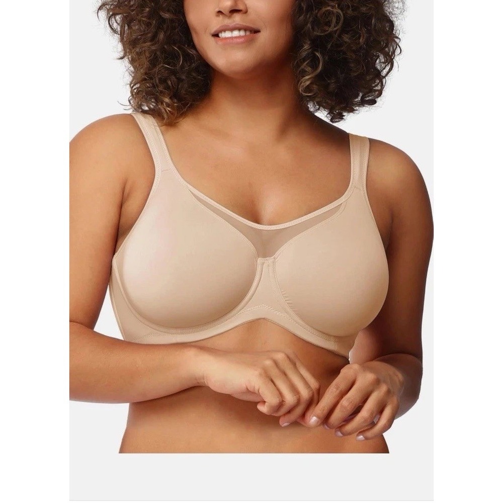 HSIA CoolComfort Smoothing Unlined‎ Minimizer Bra Size 38DDD NEW WITH TAGS! Nude